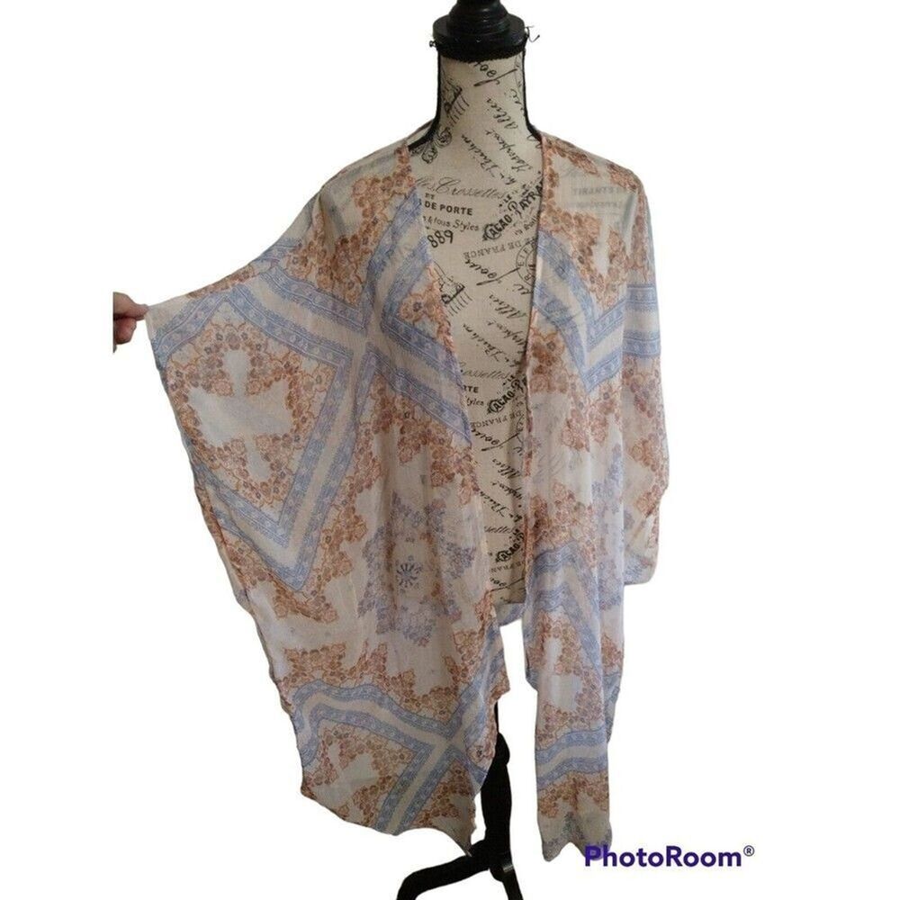 American eagle sheer patterned kimono Xs Nwt Boho Feminine Cottage Core